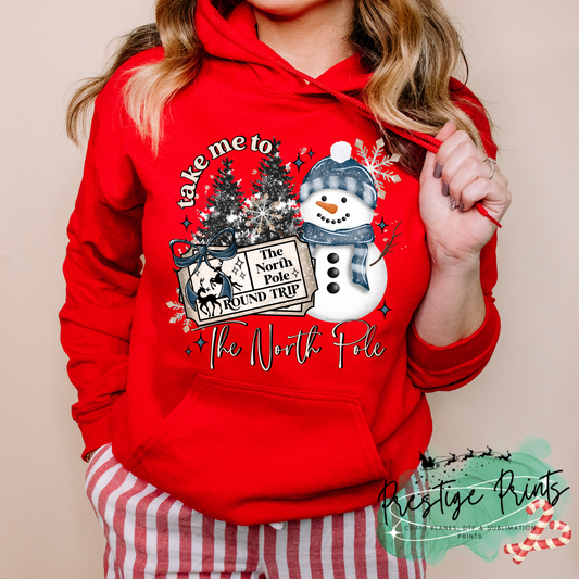 8 Inch North Pole DTF Print