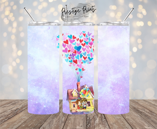 20oz Up house Tumbler wrap