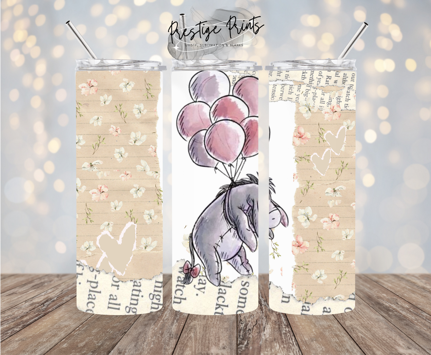 20oz Eeyore Tumbler wrap