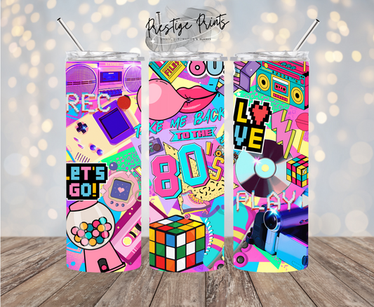 20oz 80's Tumbler wrap