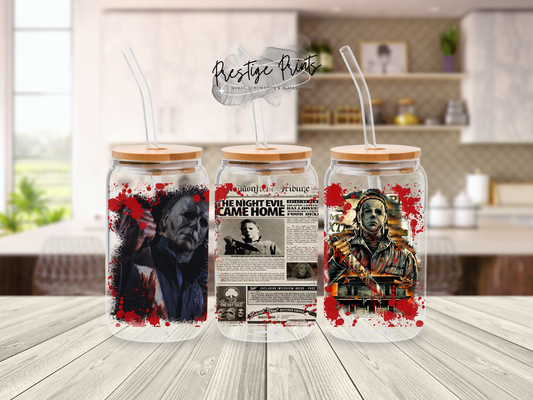 16oz Halloween Sublimation Libbey can wrap