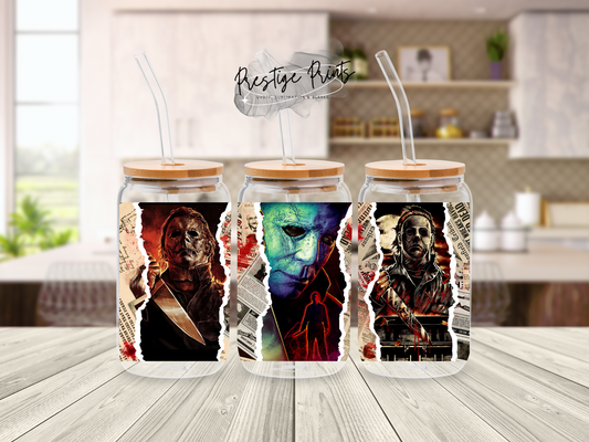 16oz Halloween Sublimation Libbey can wrap