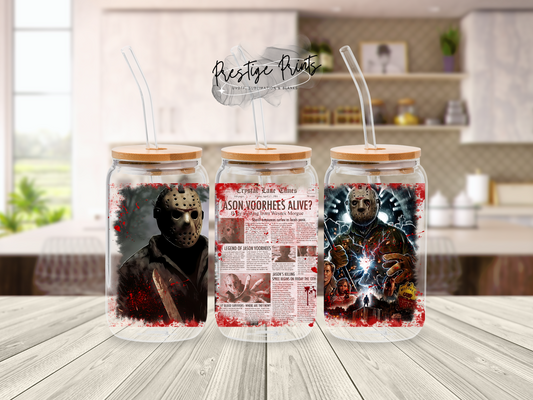 16oz Halloween Sublimation Libbey can wrap