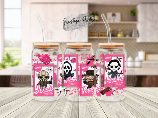 16oz Halloween Sublimation Libbey can wrap