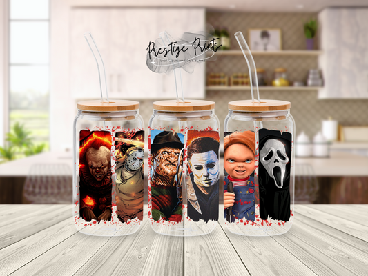 16oz Halloween Sublimation Libbey can wrap