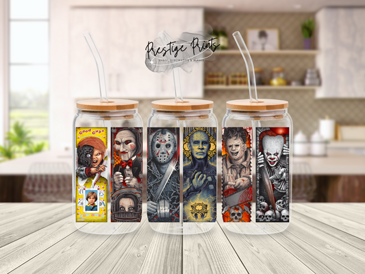 16oz Halloween Sublimation Libbey can wrap