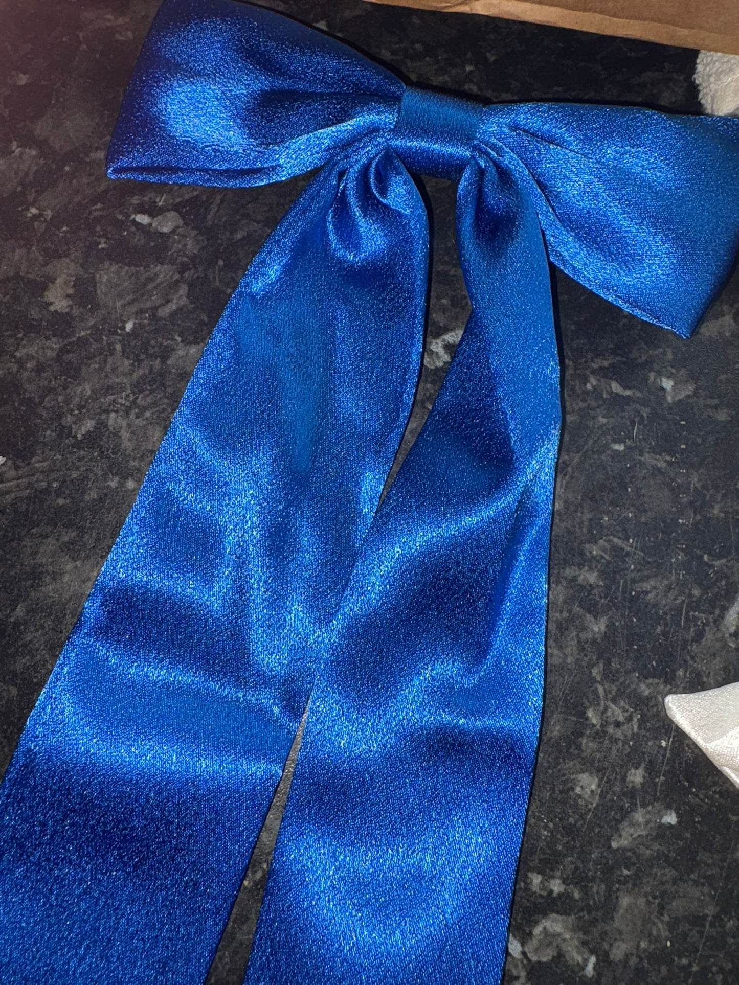 Silk Long Tail Bow Clips