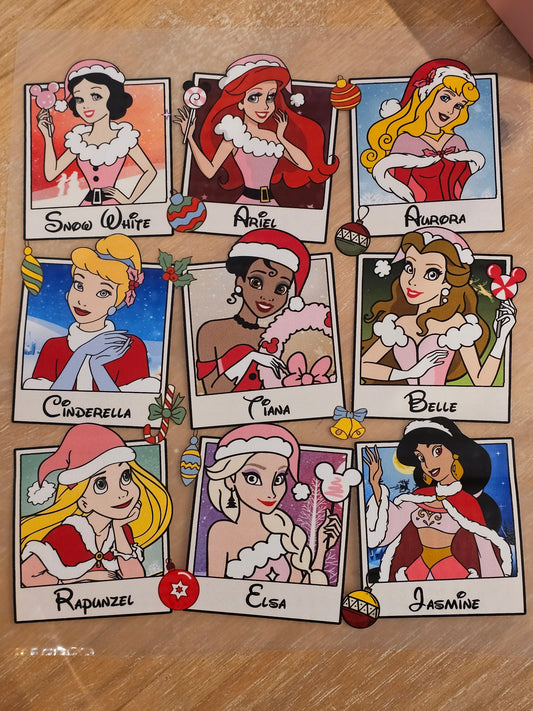 8 Inch xmas Princess DTF Print