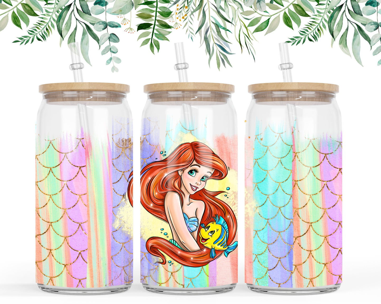 Ariel Little mermaid Glass Cup – Prestige Prints